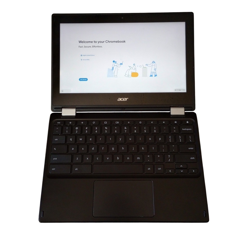 Acer Chromebook C738T-C8Q2 Black 2-in-1 Touchscreen Laptop N15Q8 with Charger